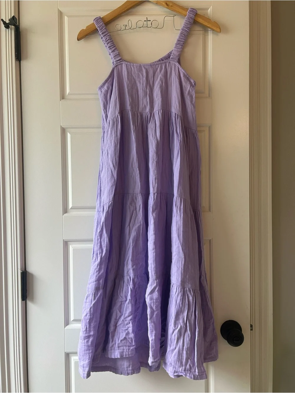 GAP Lilac Tiered Cotton Sundress